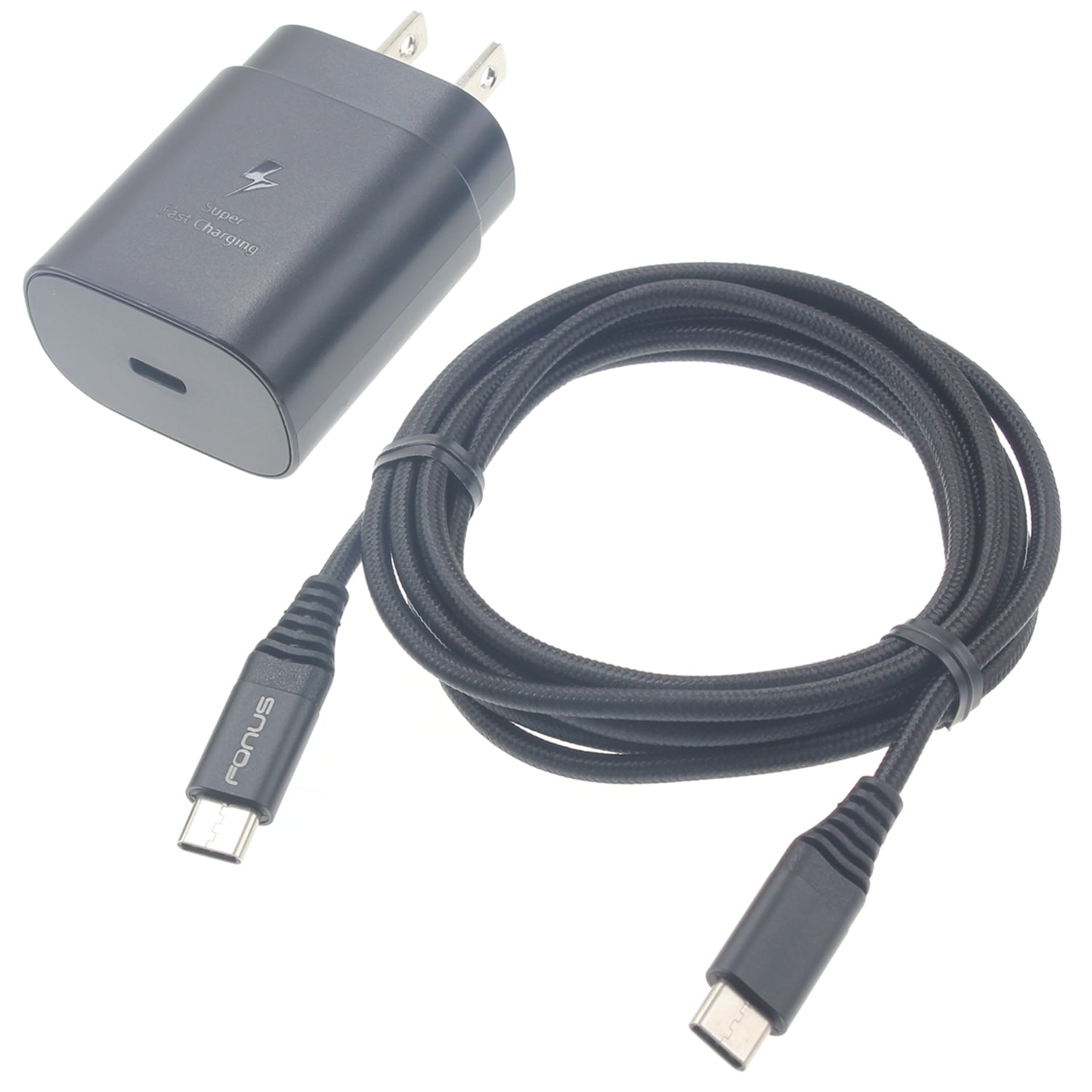 PD Type-C 25W Fast Home Charger for Nokia G100/G300/G310 5G - 6ft USB-C Cable Quick Power Adapter Travel