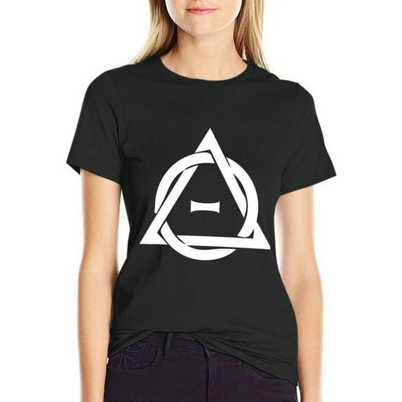 PD (ytb) Theta-Delta Therian Symbol WHITE T-shirt summer clothes tops Women‘s clothing