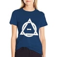 thumbnail image 1 of PD (ytb) Theta-Delta Therian Symbol WHITE T-shirt summer clothes tops Women‘s clothing, 1 of 7