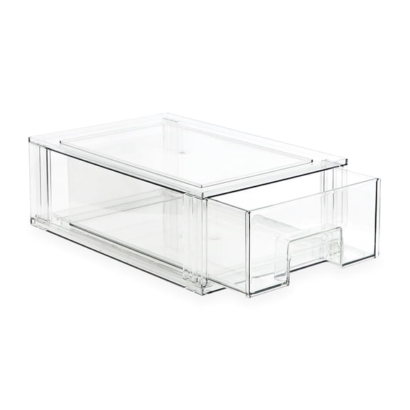 Isaac Jacobs Clear Drawer Organizer, Medium