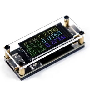 PD100W 5A Multipurpose Decoy5/9/12/15/20V 0.96 Inch Color Screen Voltage Current Power Positive Negative Electrode Pad