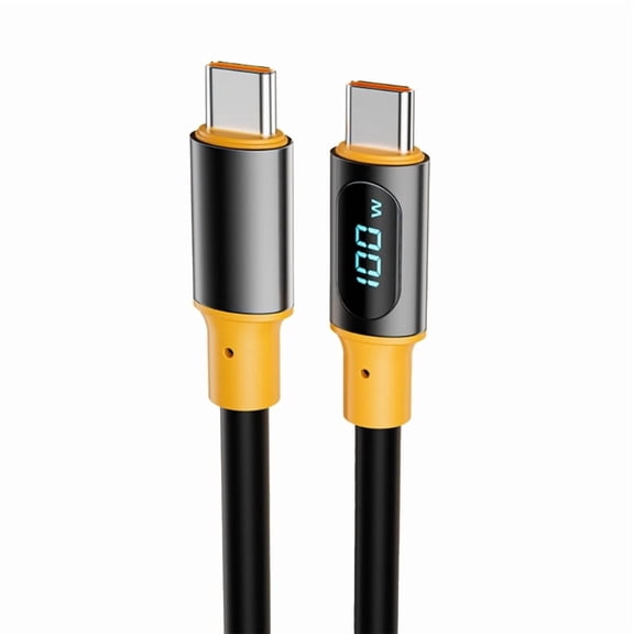 PD100W CC LED Digital Display Data Cable TPE Power Charging Cord Wire Fast Charging Data Cord for Travel and Office