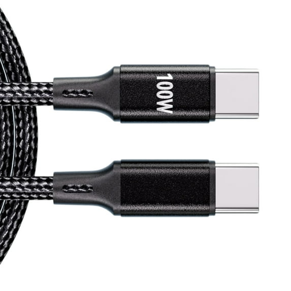PD100W Charging USB C Cable Type C To TypeC Fast Charger Wire Nylon Braided Cord