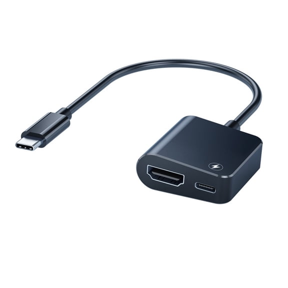 PD100W USB C to HDTV Converters 4K 60Hz Builts In Charging Port for Pad Phone