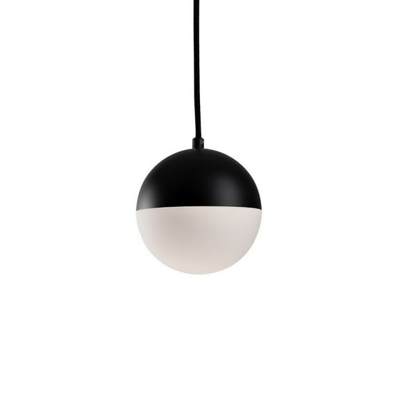 PD11706-BK-Kuzco Lighting-Monae - 13W LED Pendant-6 Inches Tall and 6 Inches Wide-Black Finish    -Traditional Installation