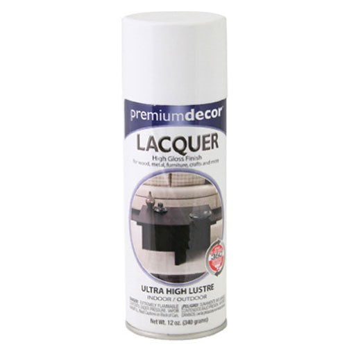 General Paint & Manufacturing PD-1354 Premium Decor Spray Lacquer with 360-Degree Spray Tip, White
