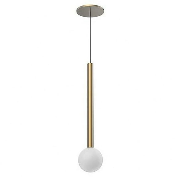 PD15518-BG-Kuzco Lighting-Elixir - 8W LED Pendant-17.75 Inches Tall and 4 Inches Wide-Brushed Gold Finish