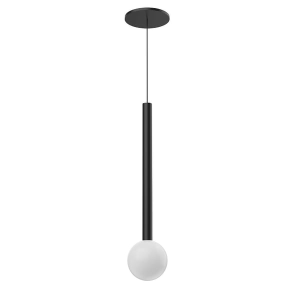 PD15518-BK-Kuzco Lighting-Elixir - 8W LED Pendant-17.75 Inches Tall and 4 Inches Wide-Black Finish