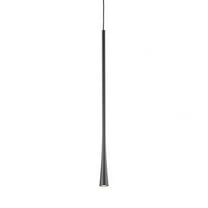 PD15824-BK-Kuzco Lighting-Taper - 7W LED Pendant-23.63 Inches Tall and 1.25 Inches Wide-Black Finish
