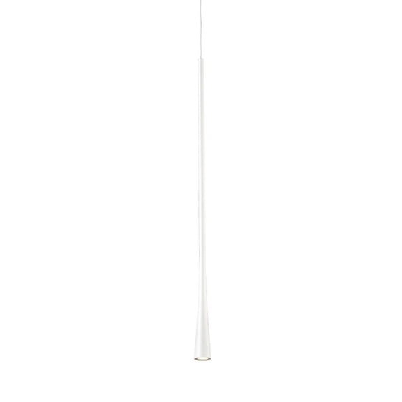 PD15824-WH-Kuzco Lighting-Taper - 7W LED Pendant-23.63 Inches Tall and 1.25 Inches Wide-White Finish