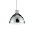 thumbnail image 1 of PD1709-CH-Kuzco Lighting-Chroma - 11W LED Dome Pendant-8.25 Inches Tall and 8.63 Inches Wide-Chrome Finish    -Traditional Installation, 1 of 4