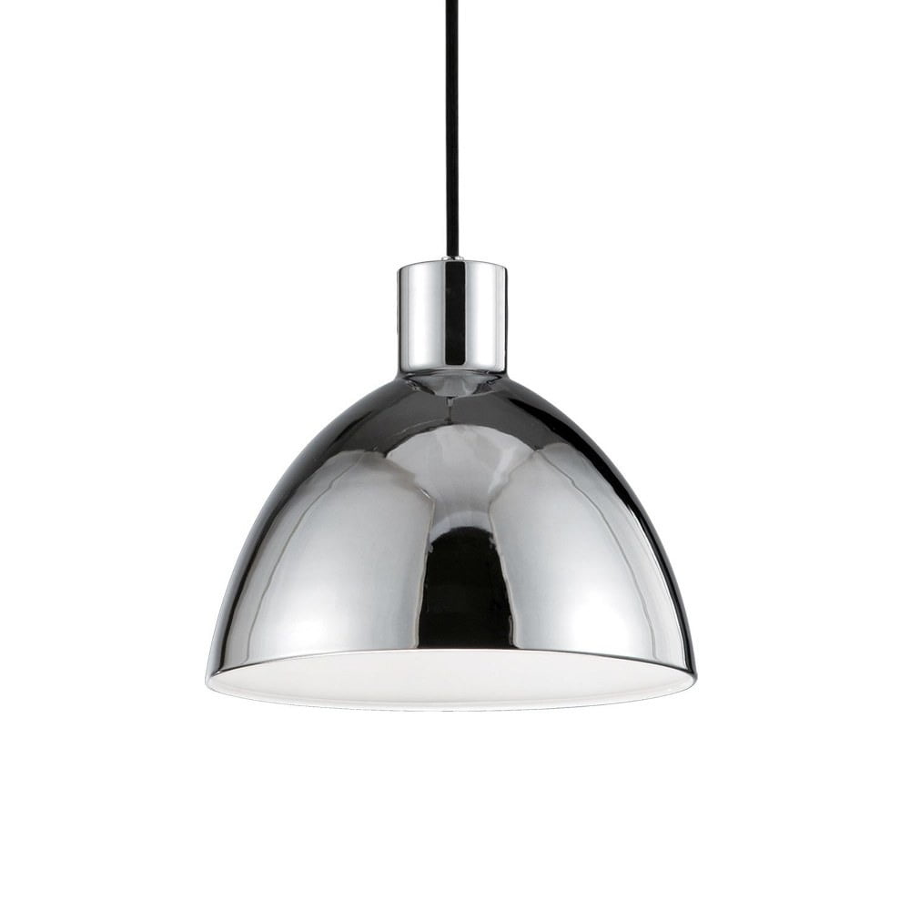 Chroma 13W LED Dome Pendant in Sleek Chrome