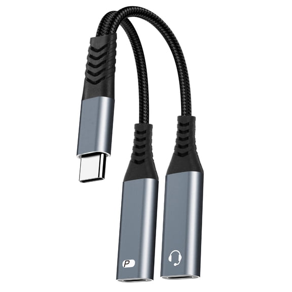 PD18W USB C Charging Adapter Two Port OTG Cable Braided Cord for Fast Charging and Data Sync