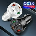 PD20W Car Charger With QC3.0 Fast Charging 4 Port Splitter For Ci.gar