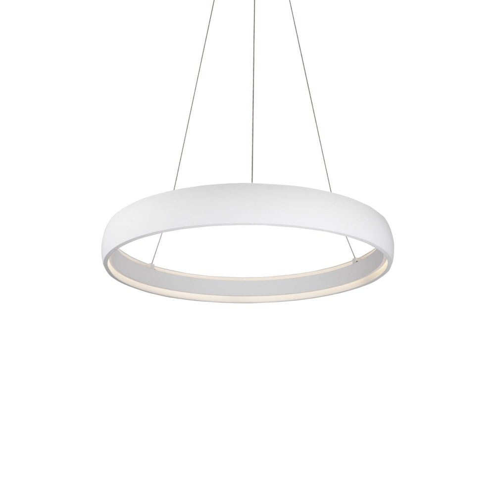Halo 36" White Brushed Nickel LED Pendant Light