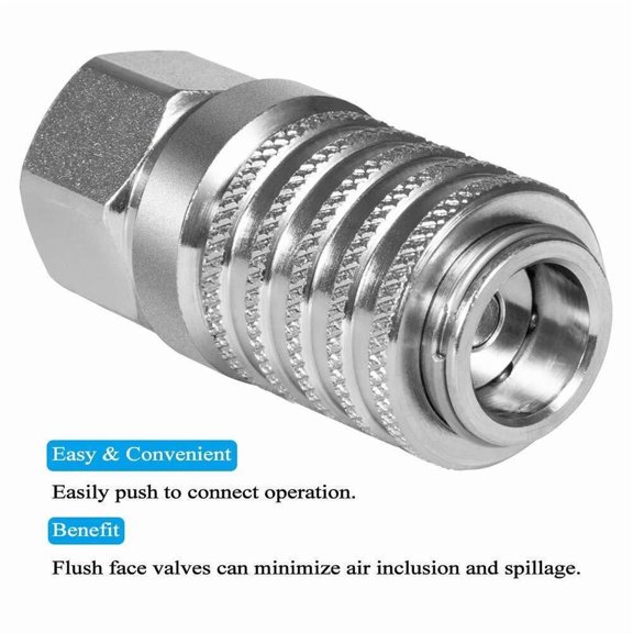 PD242 Series PD Steel Test Port and Diagnostic Equipment Quick Coupler w/ Female