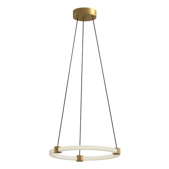 PD24716-BG-Kuzco Lighting-Bruni - 21W LED Pendant-1.38 Inches Tall and 16.5 Inches Wide-Brushed Gold Finish