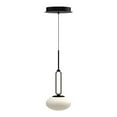 thumbnail image 1 of PD29806-BK-Kuzco Lighting-Tavira - 11W LED Pendant-14 Inches Tall and 6 Inches Wide-Black Finish, 1 of 1