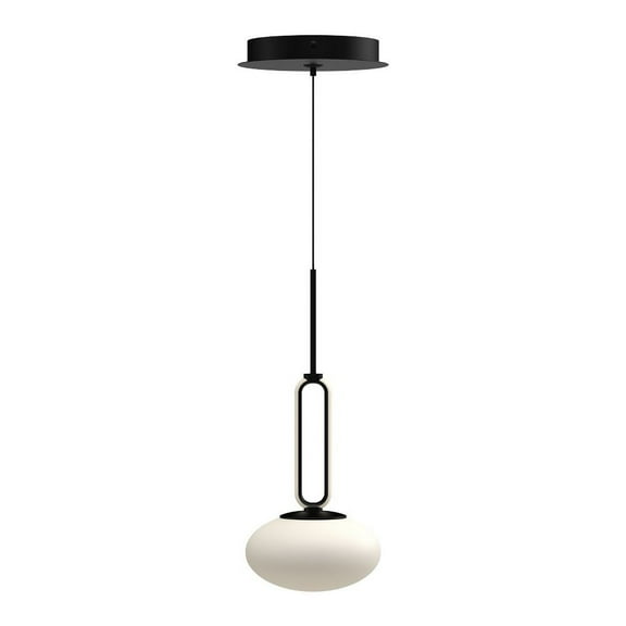 PD29806-BK-Kuzco Lighting-Tavira - 11W LED Pendant-14 Inches Tall and 6 Inches Wide-Black Finish
