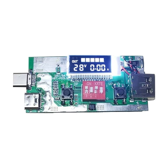 PD3.1 28V-5A Quick Charge Trigger Decoy Digital Current Voltage Meter Voltmeter Charger e Power Supply Type-C USB Tester ,Live Data
