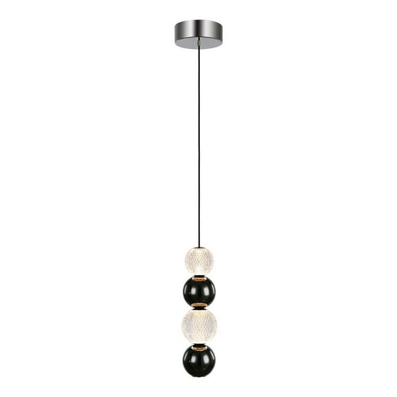 PD321815PN-Alora Lighting-Onyx - 11W LED Pendant-15.13 Inches Tall and 4.38 Inches Wide-Polished Nickel Finish