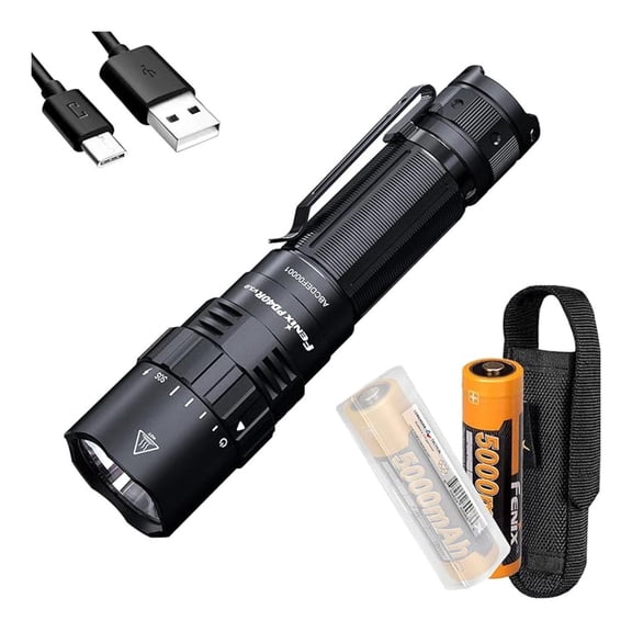 PD40R v3.0 High Lumen USB-C Rechargeable Flashlight, 3000 Lumen with Two ARB-L21-5000 and LumenTac Organizer