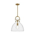thumbnail image 1 of PD411814AGCL-Alora Lighting-Waldo - 1 Light Pendant with Glass-17.13 Inches Tall and 14 Inches Wide-Aged Gold Finish-Clear Glass Color, 1 of 7