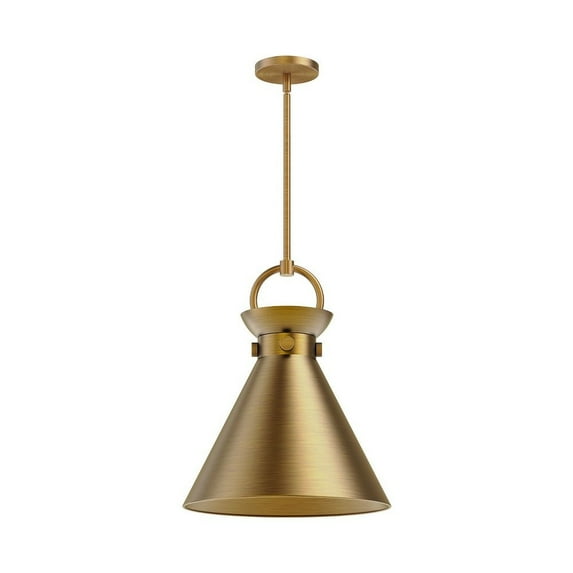 PD412014AG-Alora Lighting-Emerson - 1 Light Pendant-17 Inches Tall and 14 Inches Wide-Aged Gold Finish