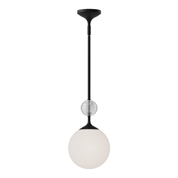 PD415308MBOP-Alora Lighting-Celia - 1 Light Pendant-13.38 Inches Tall and 7.88 Inches Wide-Matte Black Finish