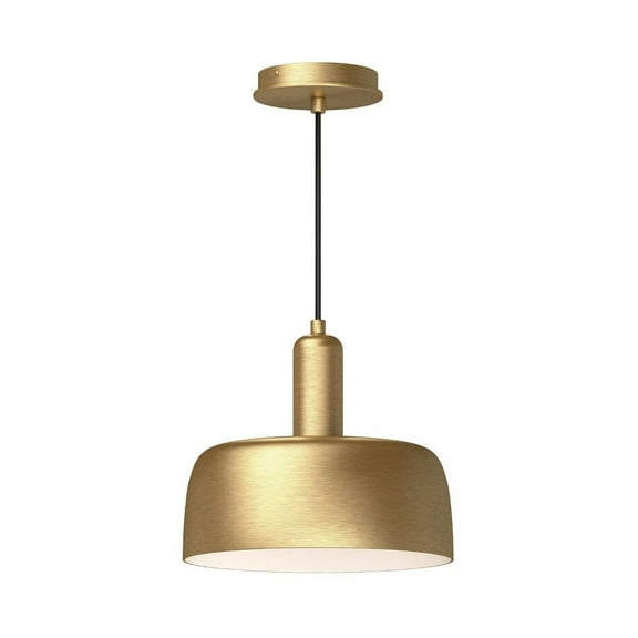 PD427710BG-Alora Lighting-Adriano - 1 Light Pendant-9.5 Inches Tall and 10.5 Inches Wide-Brushed Gold Finish -Traditional Installation
