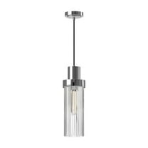 PD435605CHCR-Alora Lighting-Kent - 1 Light Pendant-14.75 Inches Tall and 5 Inches Wide-Chrome Finish    -Traditional Installation