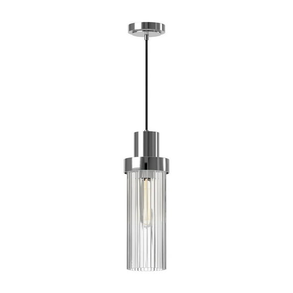 PD435605CHCR-Alora Lighting-Kent - 1 Light Pendant-14.75 Inches Tall and 5 Inches Wide-Chrome Finish -Traditional Installation