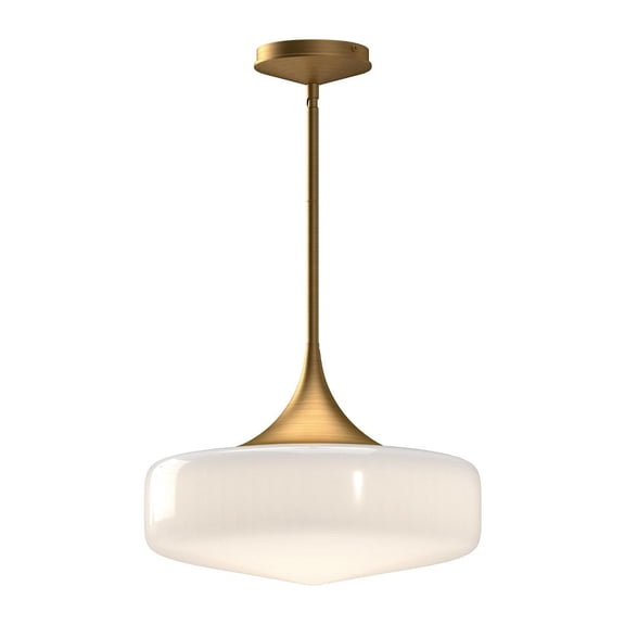 PD440814AGGO-Alora Lighting-Lincoln - 1 Light Pendant-10 Inches Tall and 14 Inches Wide-Aged Gold Finish
