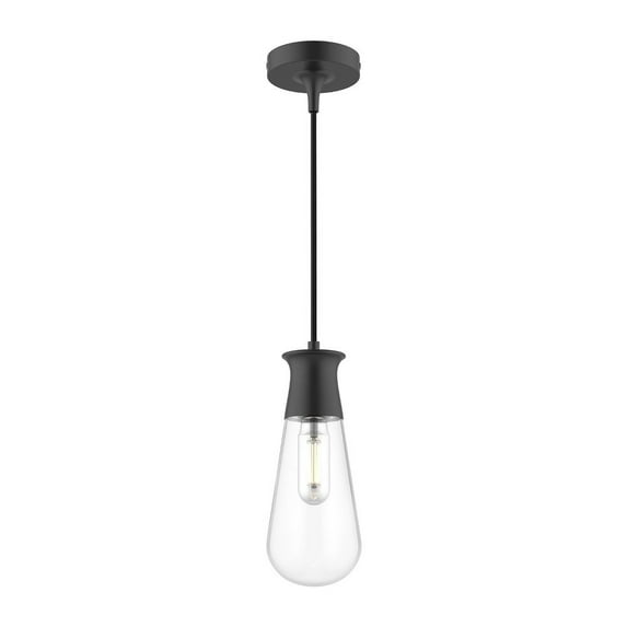 PD464001MB-Alora Lighting-Marcel - 1 Light Pendant-11.25 Inches Tall and 4.38 Inches Wide-Matte Black Finish -Traditional Installation