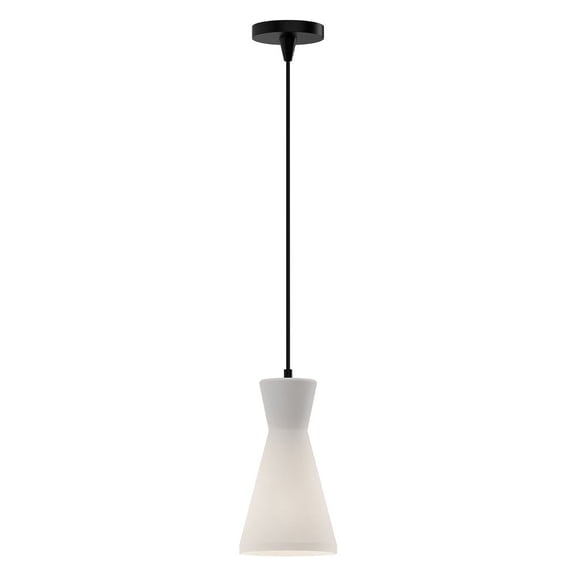 PD473706MBOP-Alora Lighting-Betty - 1 Light Pendant-12 Inches Tall and 6.38 Inches Wide-Matte Black Finish    -Traditional Installation