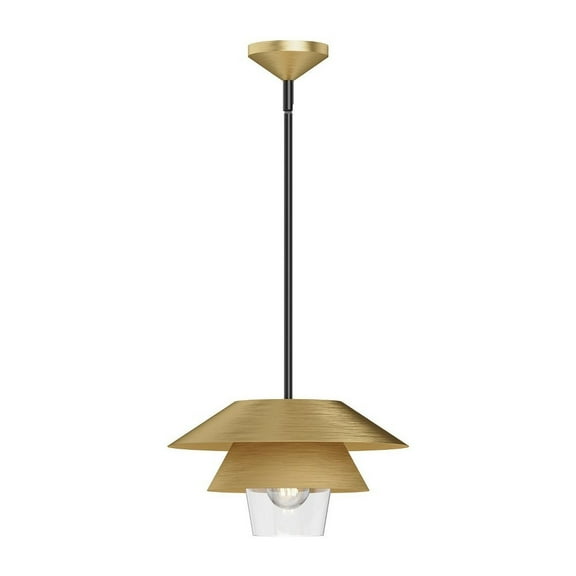 PD475113BGCL-Alora Lighting-Tetsu - 1 Light Pendant-7.5 Inches Tall and 13.5 Inches Wide-Brushed Gold Finish