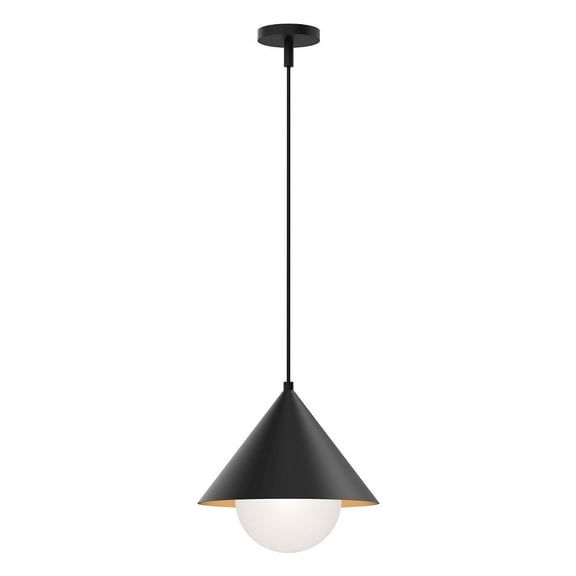 PD485214MBOP-Alora Lighting-Remy - 1 Light Pendant-12.63 Inches Tall and 13.5 Inches Wide-Matte Black Finish -Traditional Installation