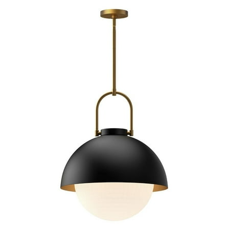 PD507216MBOP-Alora Lighting-Harper - 1 Light Pendant-19.88 Inches Tall and 15.75 Inches Wide-Matte Black Finish