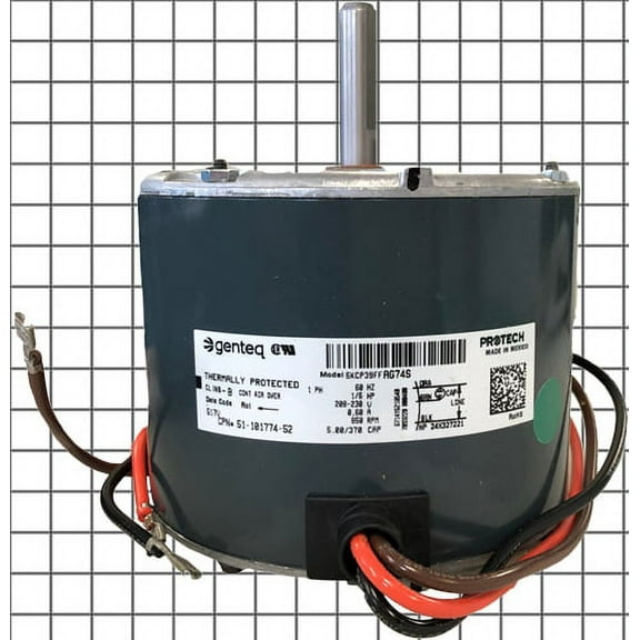 Rheem PD512807 Condenser Motor 1/6 HP 208-230/1/50-60 825 RPM 1 Speed Replaces 51-102500-03 51-101774-52