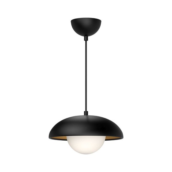 PD522011MBOP-Alora Lighting-Rubio - 1 Light Pendant-6.38 Inches Tall and 10.88 Inches Wide-Matte Black Finish    -Traditional Installation
