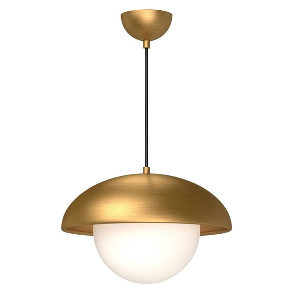 PD522016AGOP-Alora Lighting-Rubio - 1 Light Pendant-10.5 Inches Tall and 16 Inches Wide-Aged Gold Finish -Traditional Installation