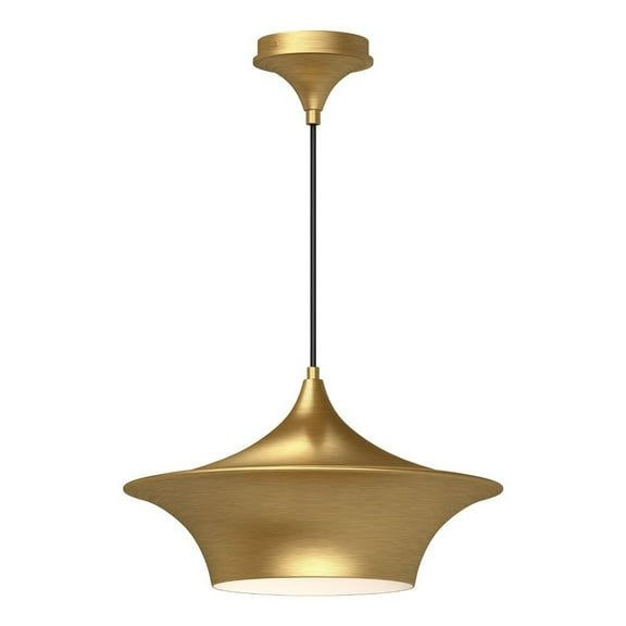 PD523016BG-Alora Lighting-Emiko - 1 Light Pendant-9.25 Inches Tall and 16 Inches Wide-Brushed Gold Finish    -Traditional Installation