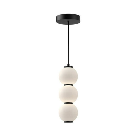PD530313MBOP-Alora Lighting-Bijou - 20W LED Pendant-19.75 Inches Tall and 6.38 Inches Wide-Matte Black Finish    -Traditional Installation