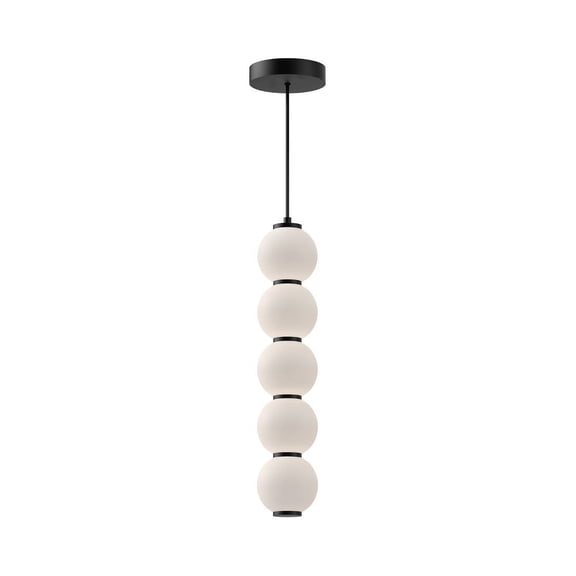 PD531515MBOP-Alora Lighting-Bijou - 20W LED Pendant-21.25 Inches Tall and 4.38 Inches Wide-Matte Black Finish    -Traditional Installation