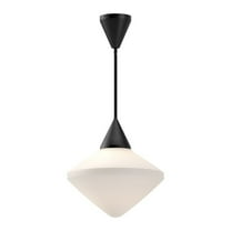 PD537714MBOP-Alora Lighting-Nora - 1 Light Pendant-14.5 Inches Tall and 14.13 Inches Wide-Matte Black Finish