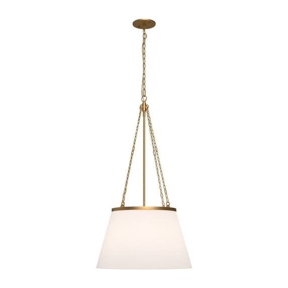 PD544517AGWL-Alora Lighting-Speakeasy - 1 Light Pendant-32.5 Inches Tall and 18 Inches Wide-Aged Gold Finish -Traditional Installation