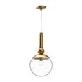 thumbnail image 1 of PD560510BGCL-Alora Lighting-Delilah - 1 Light Pendant-20.25 Inches Tall and 9.88 Inches Wide-Brushed Gold Finish    -Traditional Installation, 1 of 2