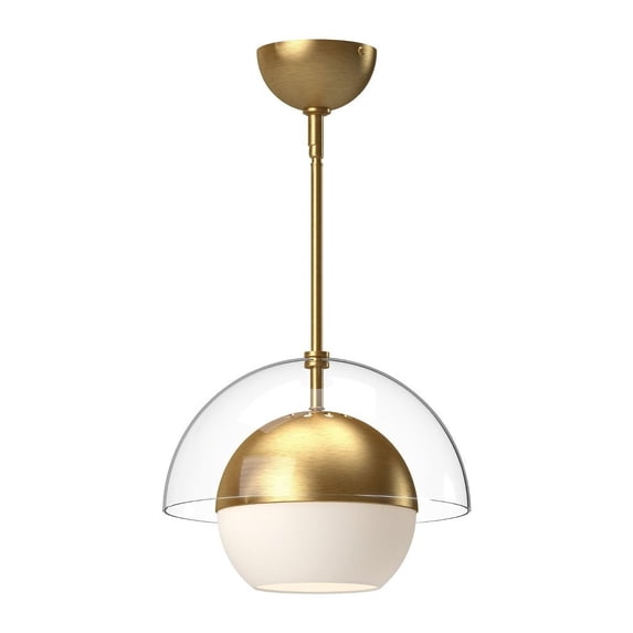 PD568212BGOP-Alora Lighting-Lucy - 1 Light Pendant-9.38 Inches Tall and 12 Inches Wide-Brushed Gold Finish