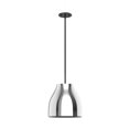 thumbnail image 1 of PD62012-BK/CH-Kuzco Lighting-Trinity - 21W LED Pendant-10.88 Inches Tall and 11.38 Inches Wide-Black Finish-Chrome Glass Color, 1 of 1