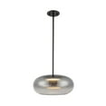thumbnail image 1 of PD62014-BK/SM-Kuzco Lighting-Trinity - 21W LED Pendant-6.13 Inches Tall and 14.25 Inches Wide-Black Finish-Smoked Glass Color, 1 of 3